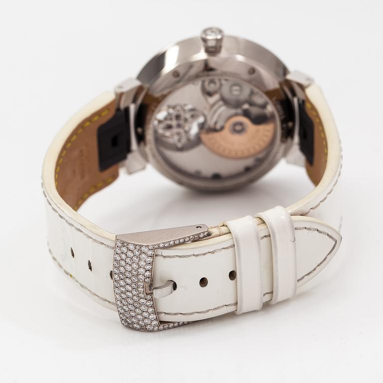 Louis Vuitton, Tambour Slim Tourbillon, wristwatch, 38 mm.