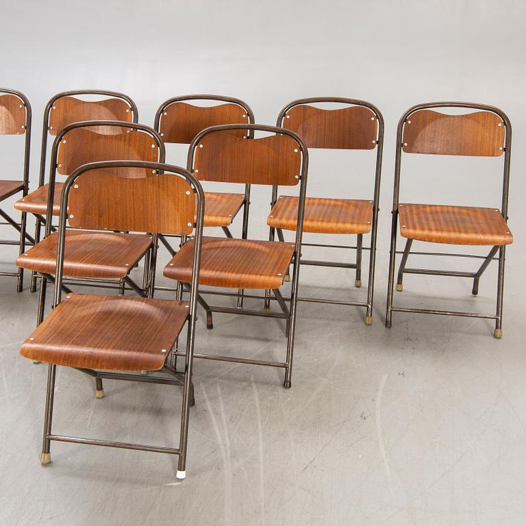 Chairs / folding chairs, 8 pcs, 1950s.