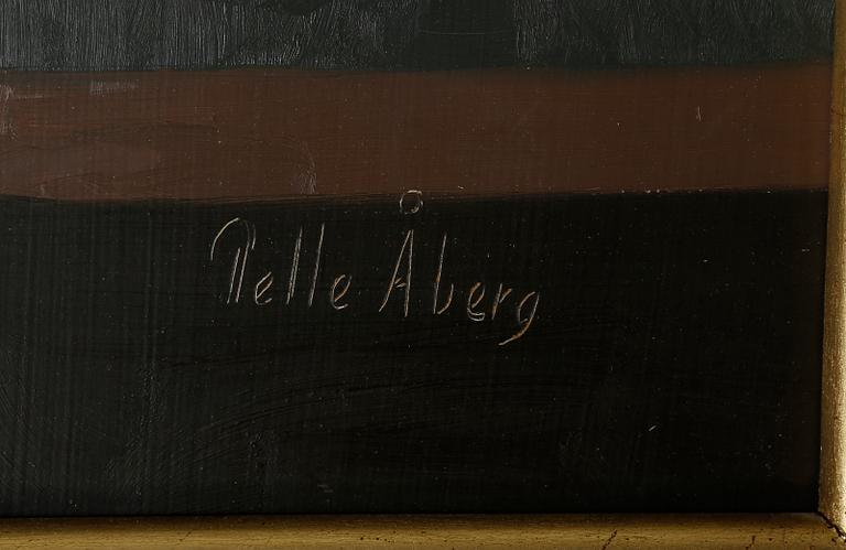 PELLE ÅBERG. olja på duk, signerad.