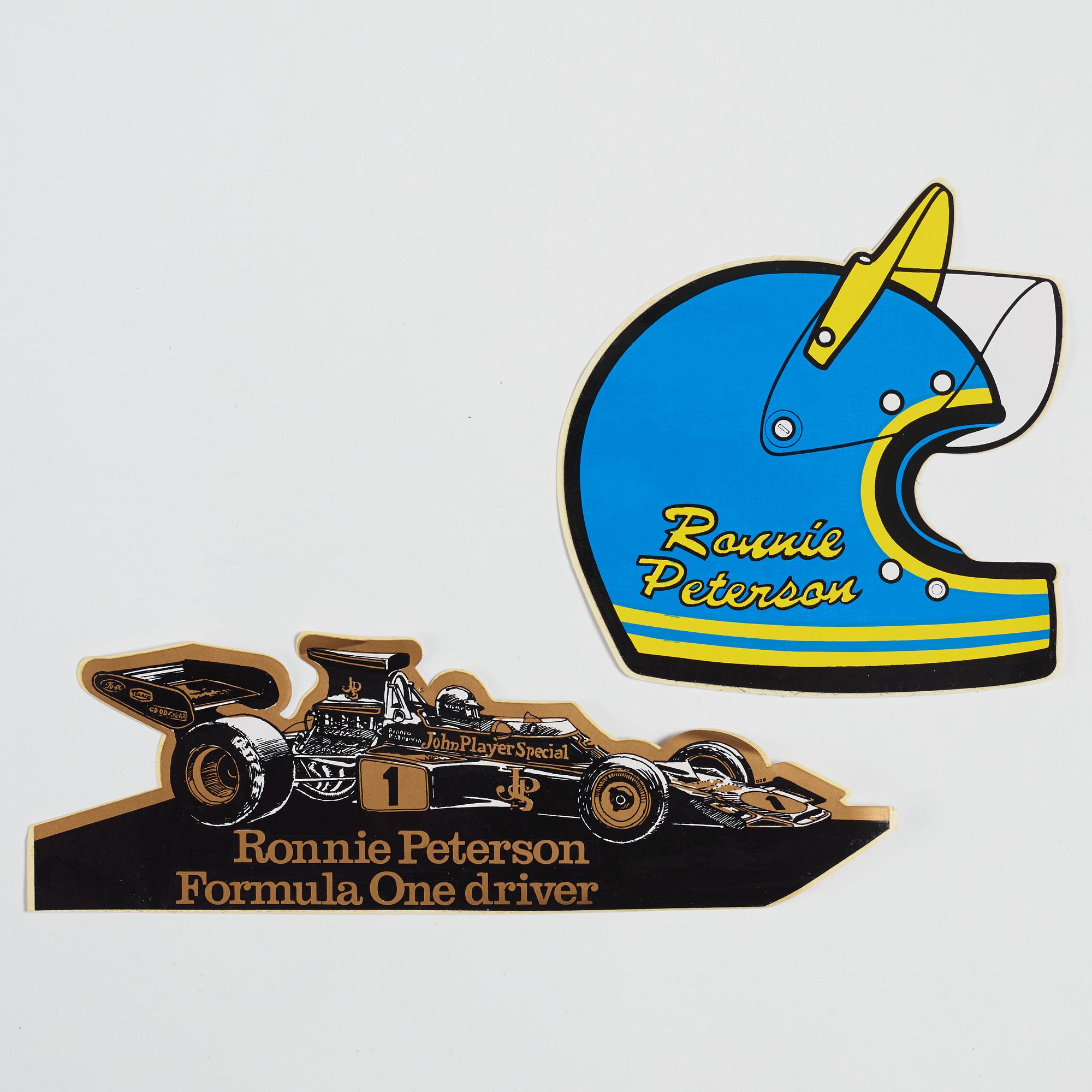Samling memorabilia/föremål, Ronnie Peterson.
