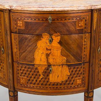 A Louis XVI style chest of drawers, France, second half of the 19th century.