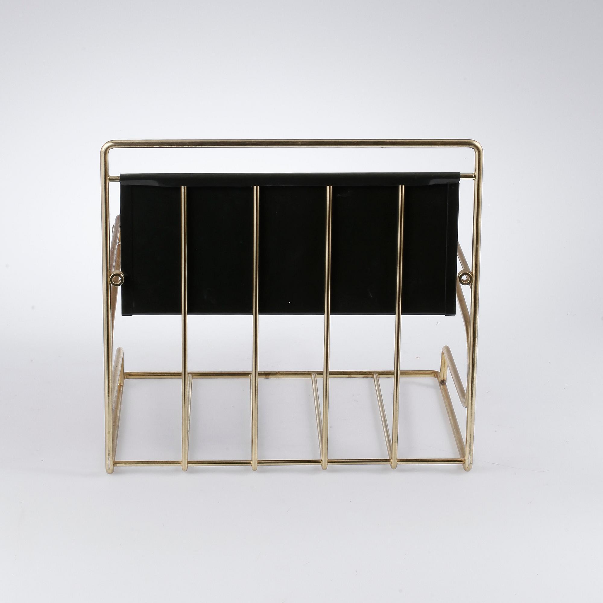 TELEFONHYLLA, plåt och mässing, 1900-tal.