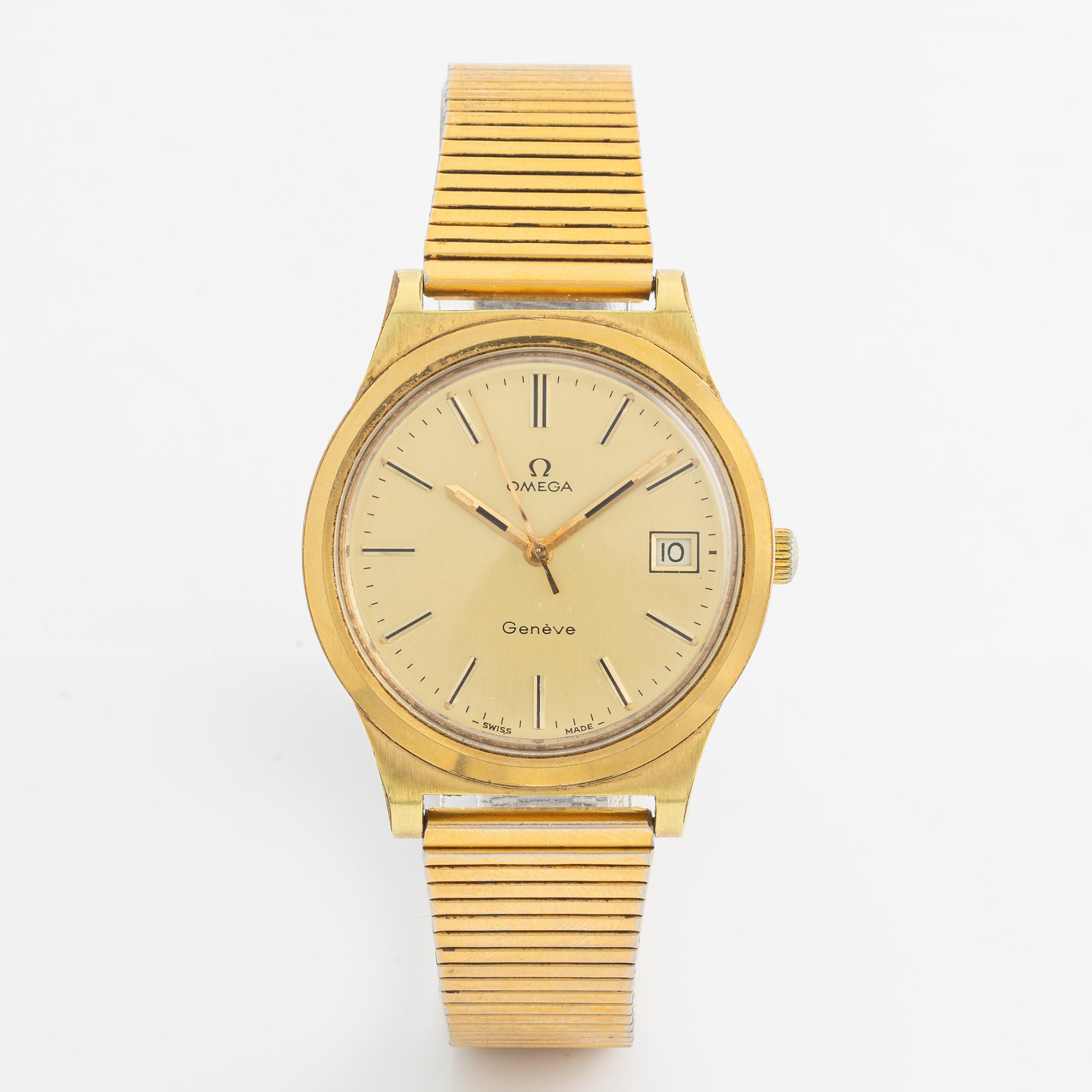 Omega, Genève, wristwatch, 36 mm.