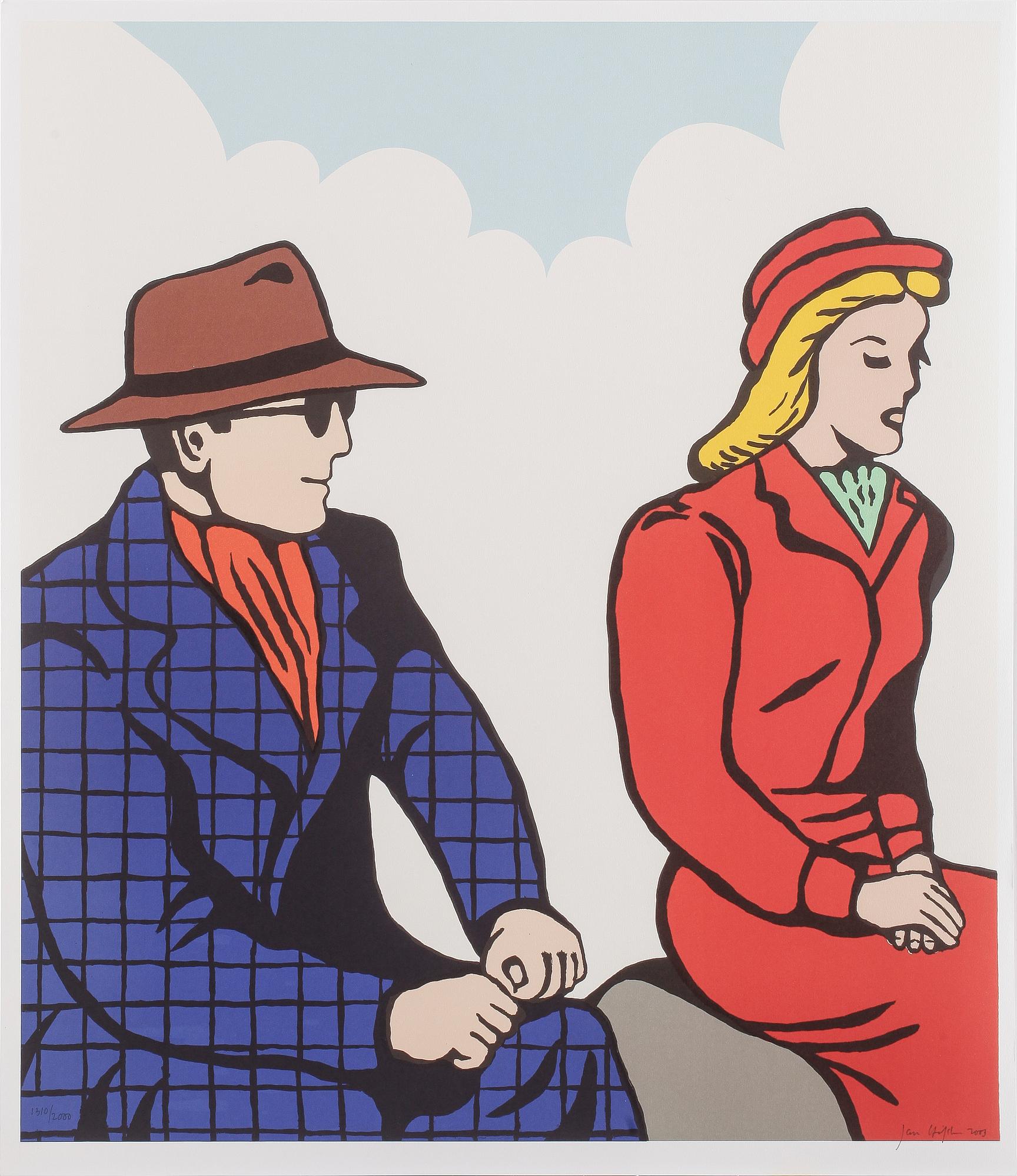 JAN HÅFSTRÖM, färglitografi, signerad, numrerad och daterad 1310/2000, 2003.