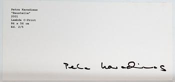 PETRA KARADIMAS, "Baustelle", fotografi, C-print, signerad på etikett a tergo, daterad 2001. Ed 2/5.