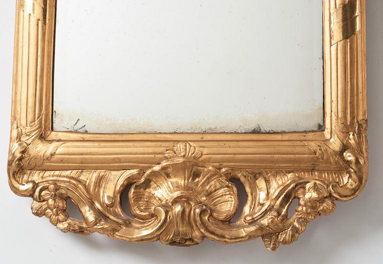 A Swedish Rococo mirror.