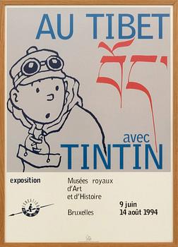 Hergé, 24 offset prints "Tintin".