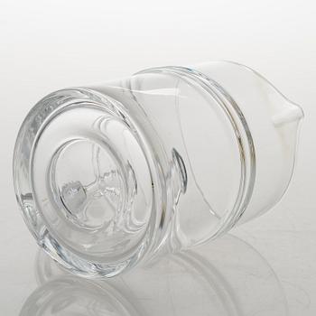 TIMO SARPANEVA, set of 10 drinking glasses and a jug, 'Ripple' 2054 for Iittala.