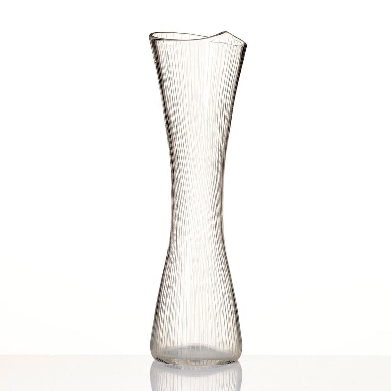 Tapio Wirkkala, a glass vase, model 3509, Iittala, Finland.