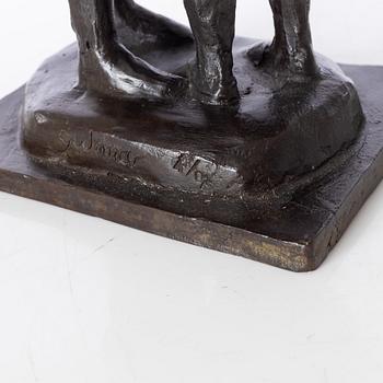 Gudmar Olovson, sculpture. Signed. Numbered. Foundry mark. Bronze, height 31 cm, length 15 cm.