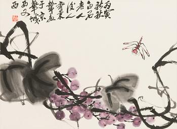 Qi Bingsheng, watercolour.