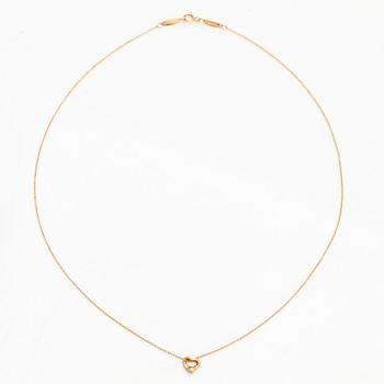 Tiffany & Co, Elsa Peretti, halsband, "Open Heart", 18K guld.