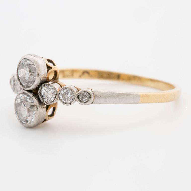 GUSTAF DAHLGREN & CO, Ring with old-cut diamonds.