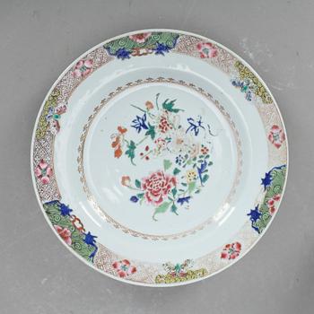 TALLRIKAR, 4 st, porslin, Qing dynastin, Qianlong, (1735-1796).