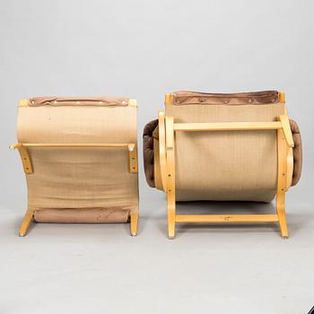 Bruno Mathsson, fåtölj med fotpall, "Pernilla", för DUX, formgiven 1944.