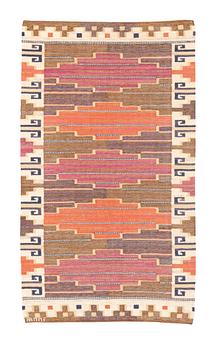 Märta Måås-Fjetterström, a carpet, "Bruna heden", flat weave, ca 222 x 129,5 cm, signed AB MMF.