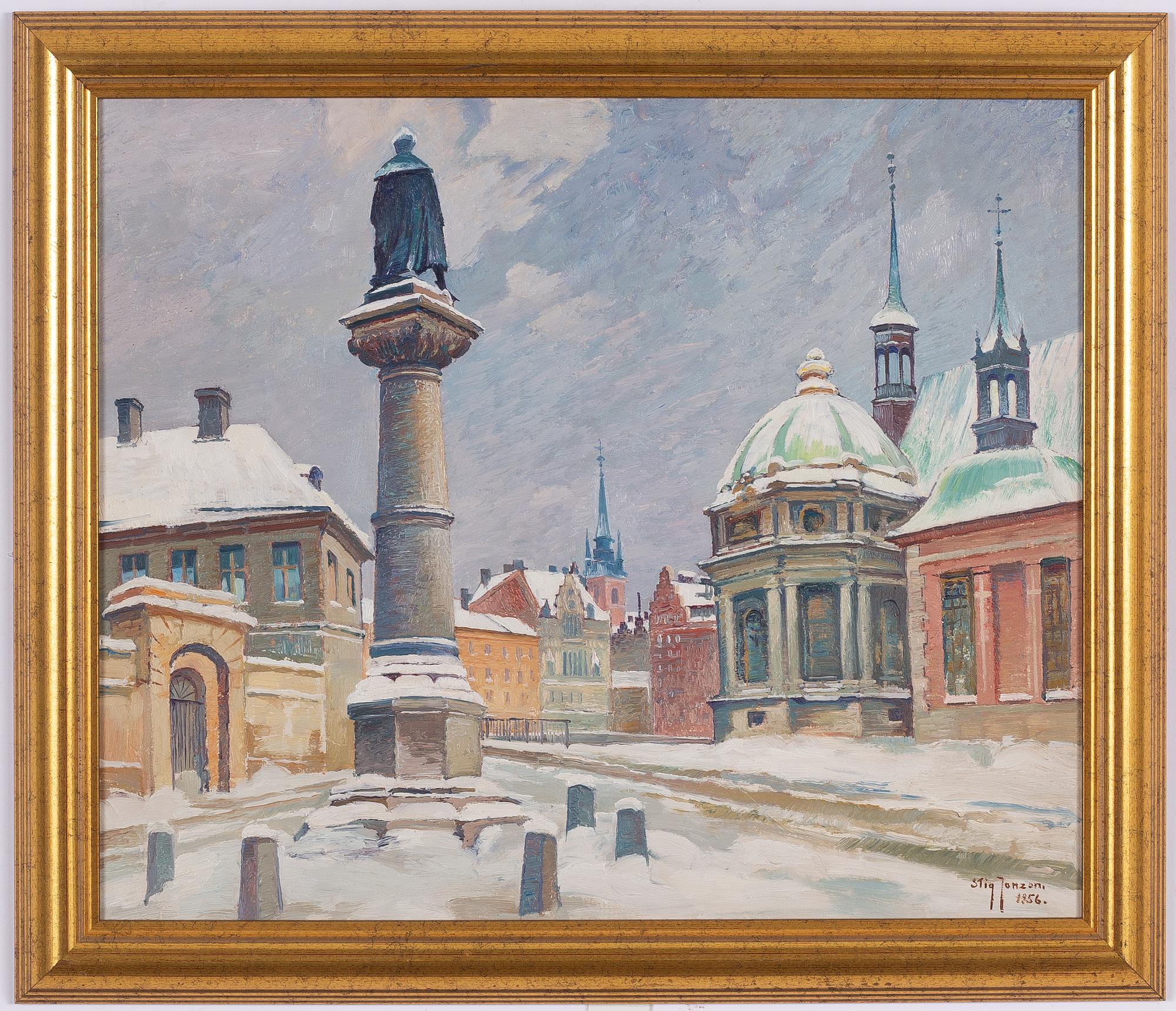 Stig Jonzon, Motif from Riddarholmen.