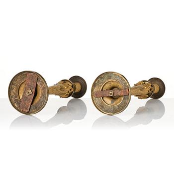 Ljusstakar ett par, Moskva, Ryssland, omkring 1820, Empire.