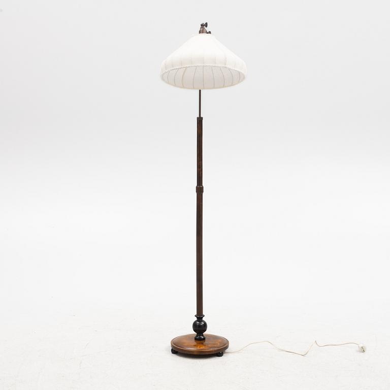 Floor lamp, functionalist style, 1930s/40s.