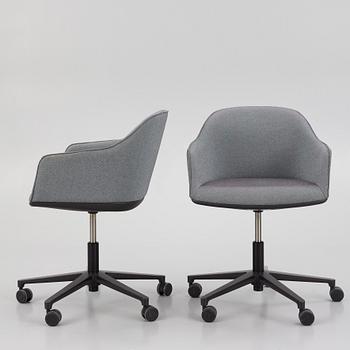 Ronan & Erwan Bouroullec, skrivbordsstolar, ett par, "Softshell Chair", Vitra, 2015.