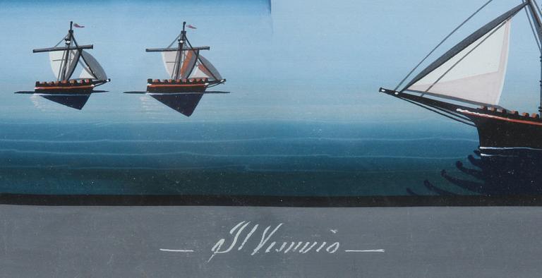 OKÄND KONSTNÄR, gouche, 1900-tal.