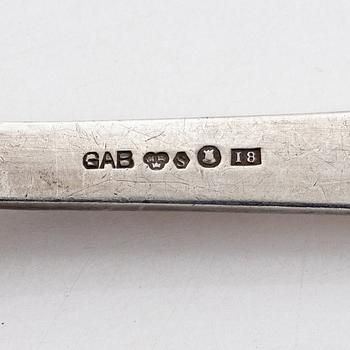 Jacob Ängman, bestickuppsättning, 93 delar, silver, modell "Rosenholm", GAB, bl a Eskilstuna 1971.