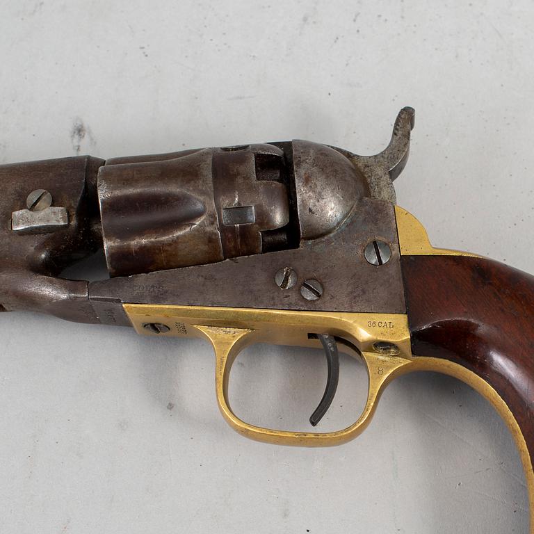 A Colt 1862 Police percussion revolver, manufactured 1863.