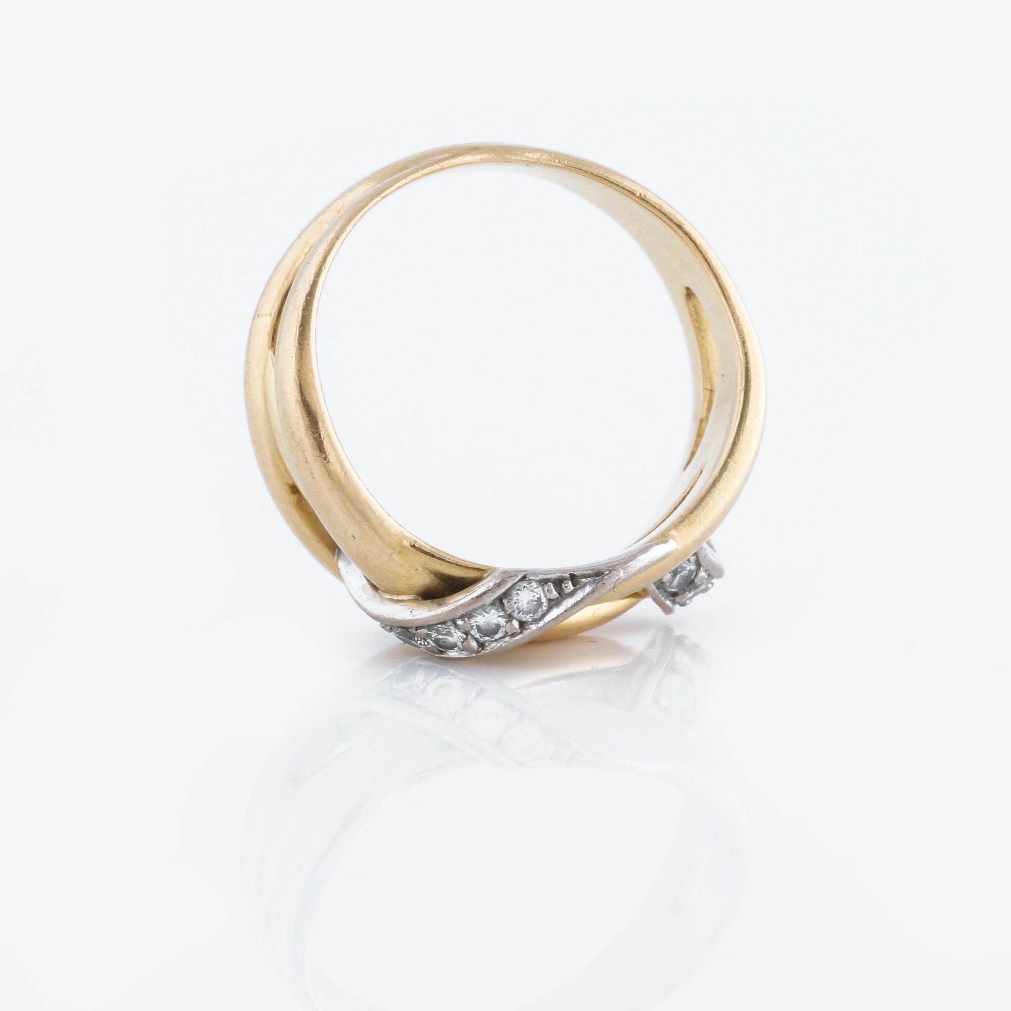 RING, med briljantslipade diamanter 0.18 ct, Engelbert collection, Engelbert, Stockholm, 1994.