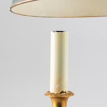A pair of brass table lamps, Bouillotte lamps, sencond half of the 20th century.