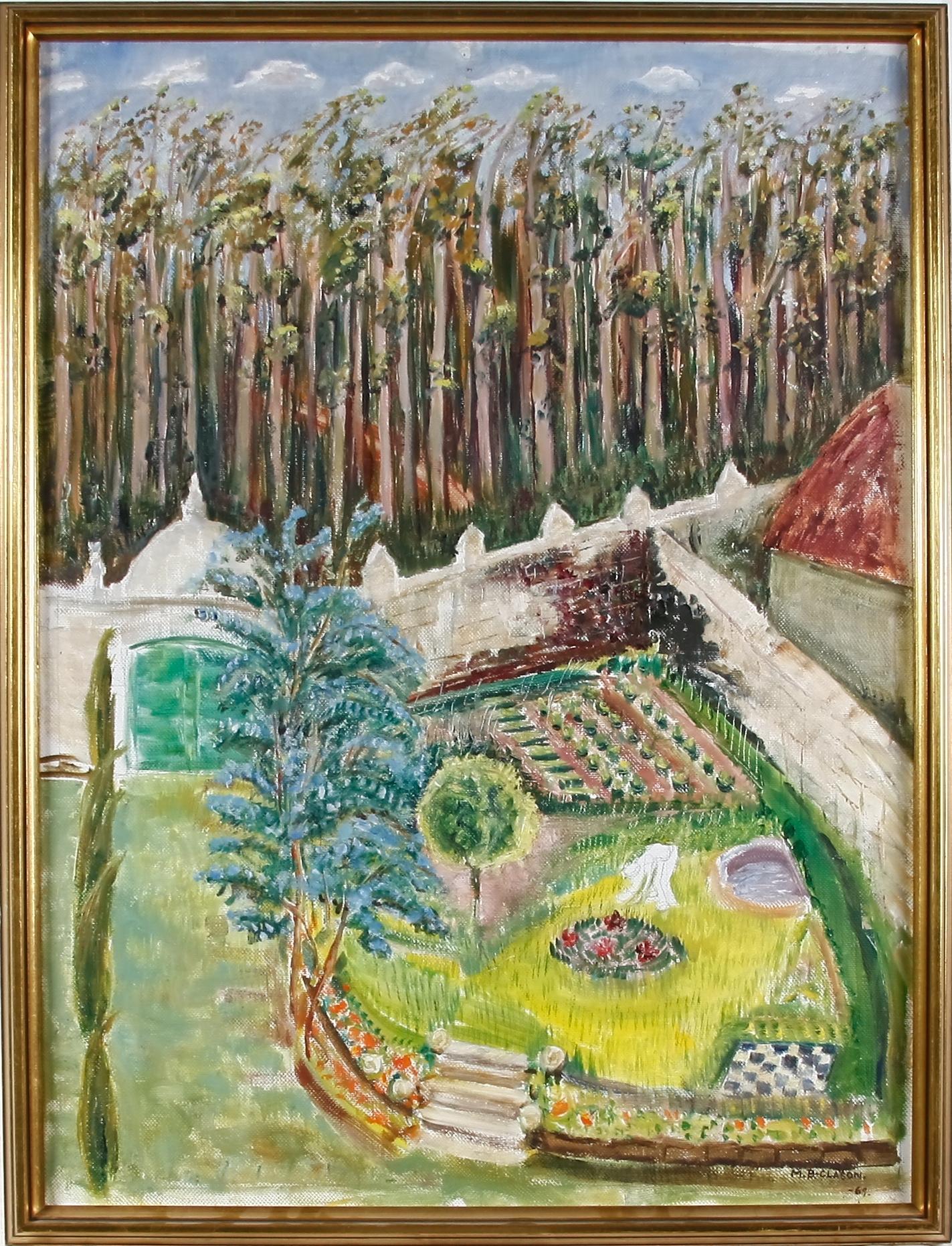 CLASON BOLIN, MÄRTHA. Olja på duk, sign  o dat -69.