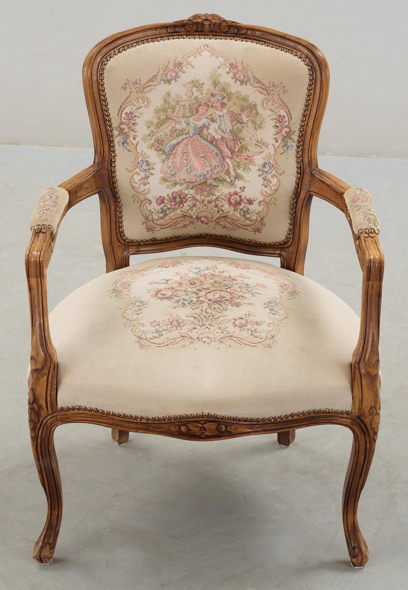 KARMSTOL, Louis XVI-stil, 1900-tal.