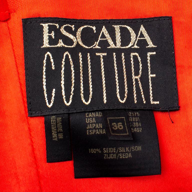 ESCADA, a silk evening gown, size 36.