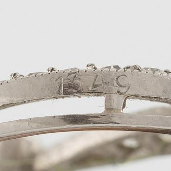 Brooch, gold and old-cut and rose-cut diamonds.