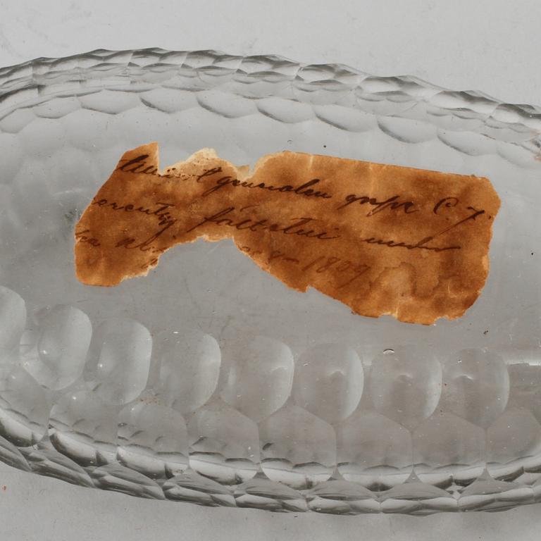 PLUNTA, glas, sent 1700- / tidigt 1800-tal.