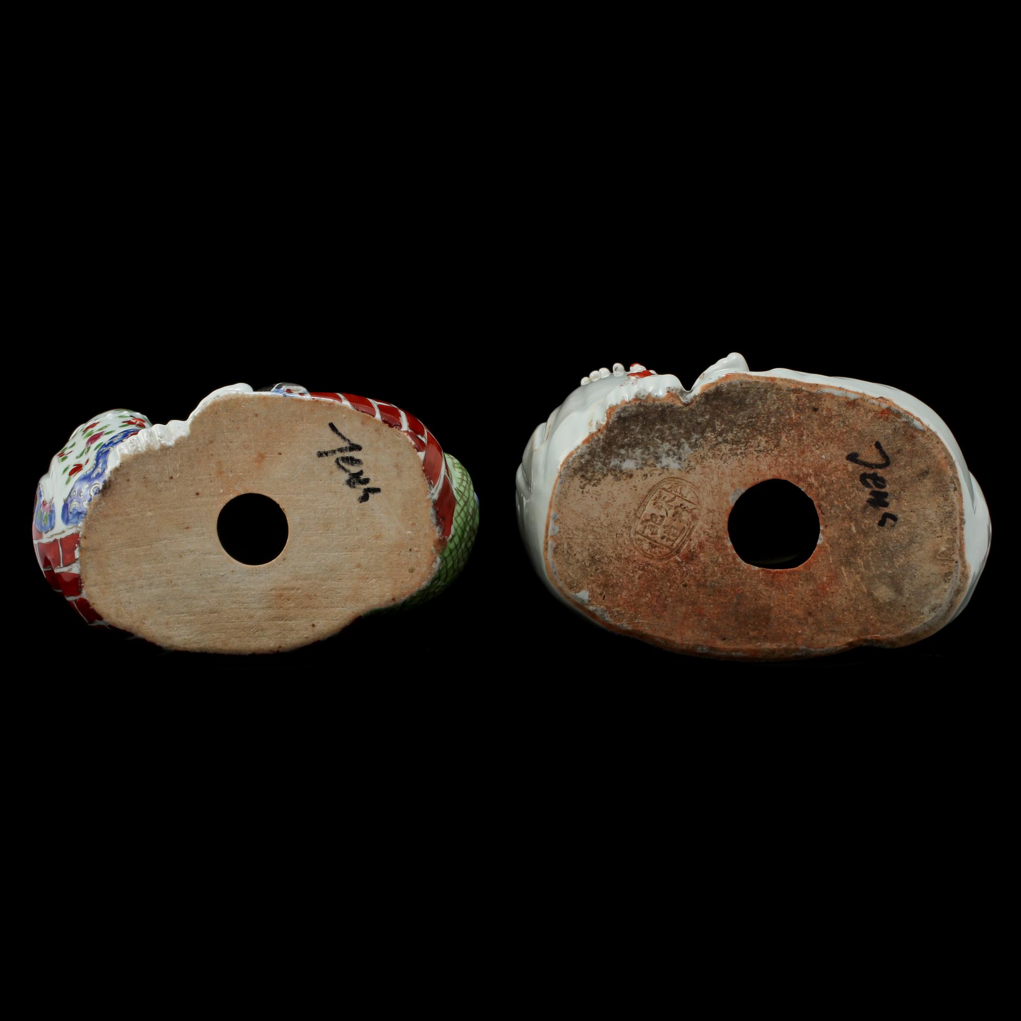 FIGURINER, 3 st, porslin, orientaliska, 1900-tal.