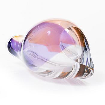 Göran Wärff, Vase, glass, "Orchid", Kosta Boda.