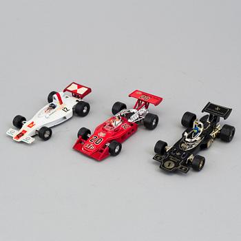 CORGI TOYS, 6 delar, Formel-1 bilar, England 1970-tal.