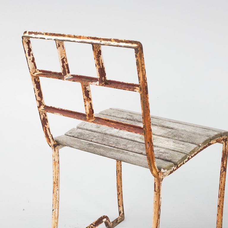 Carl Hörvik, a pair of garden chairs, possibly manufactured by Thulins vagnfabrik, Skillingaryd.