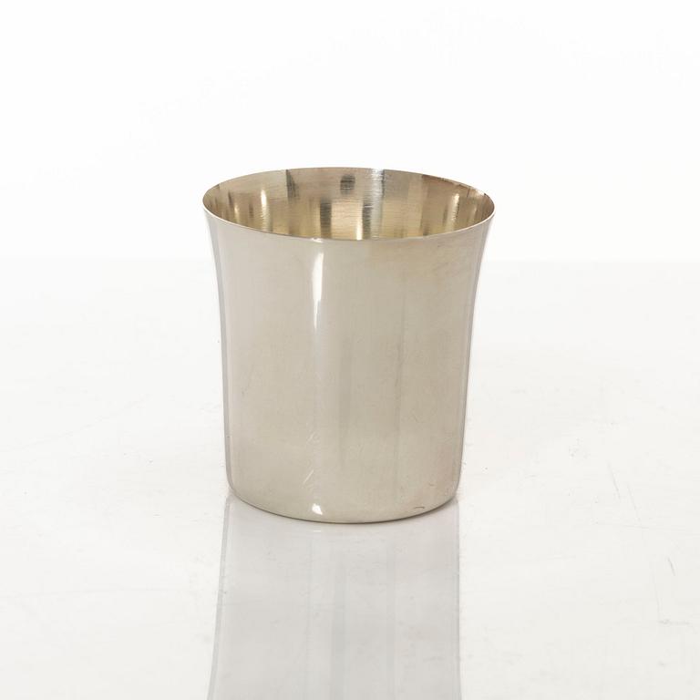 Guldsmedsaktiebolaget (GAB), a set of twelve silver beakers, Stockholm and Eskilstuna, some 1981.