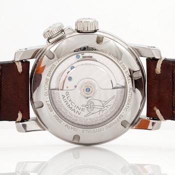 GLYCINE, Airman, World Timer (200M-660FT), wristwatch, 46 mm,