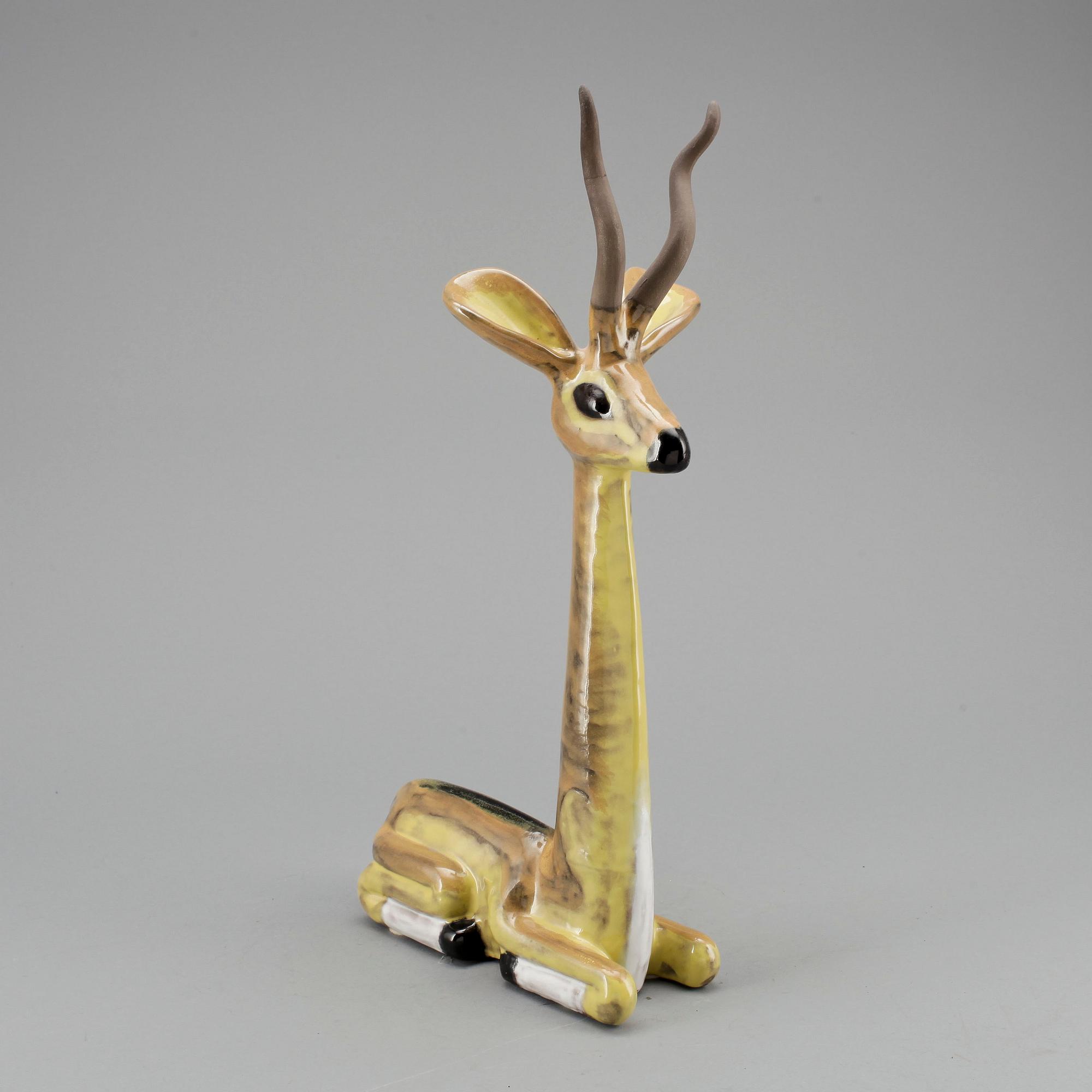 FIGURIN, stengods. Vicke Lindstrand, Upsala-Ekeby.