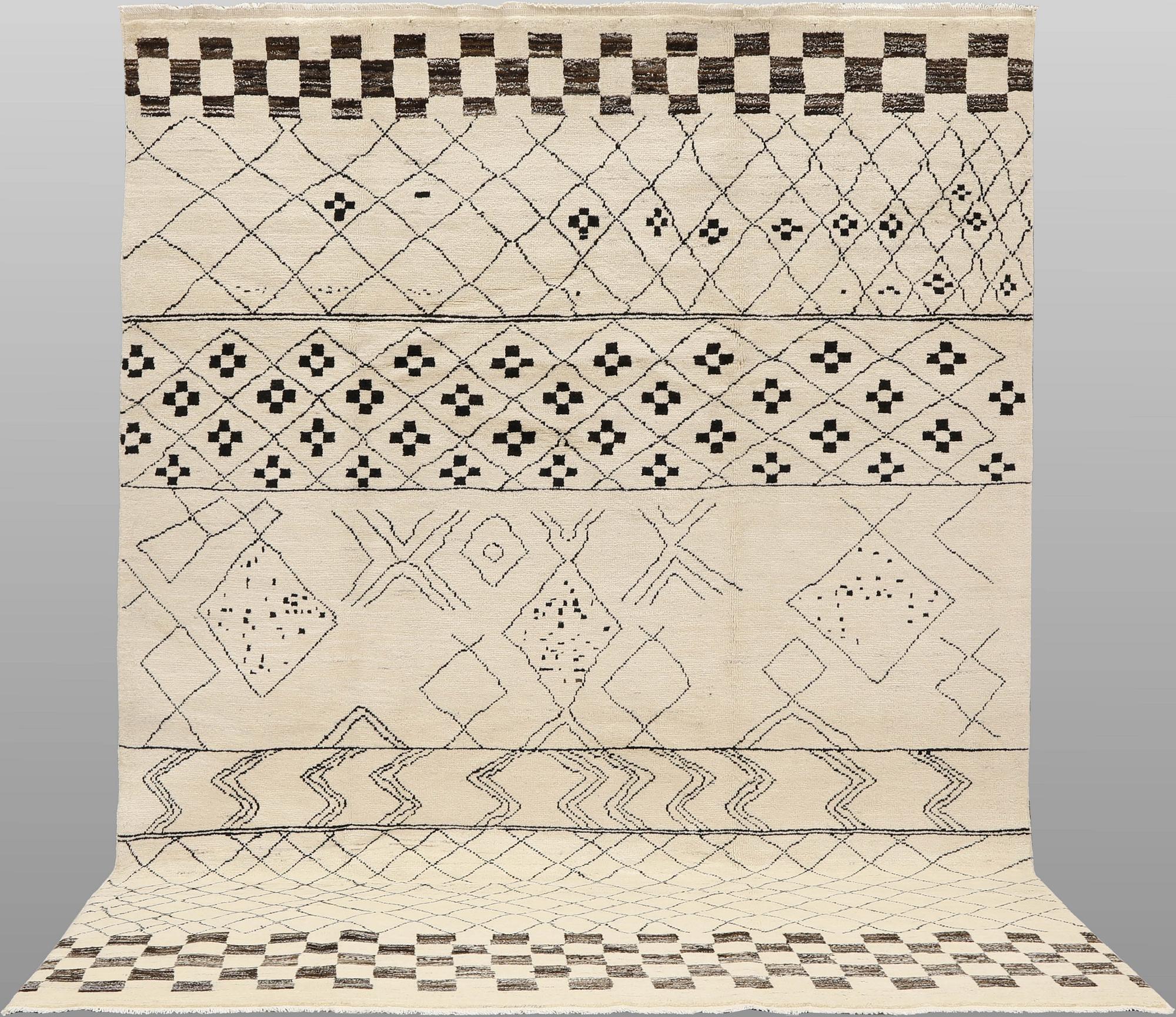 A Moroccan carpet, 295 x 201 cm.