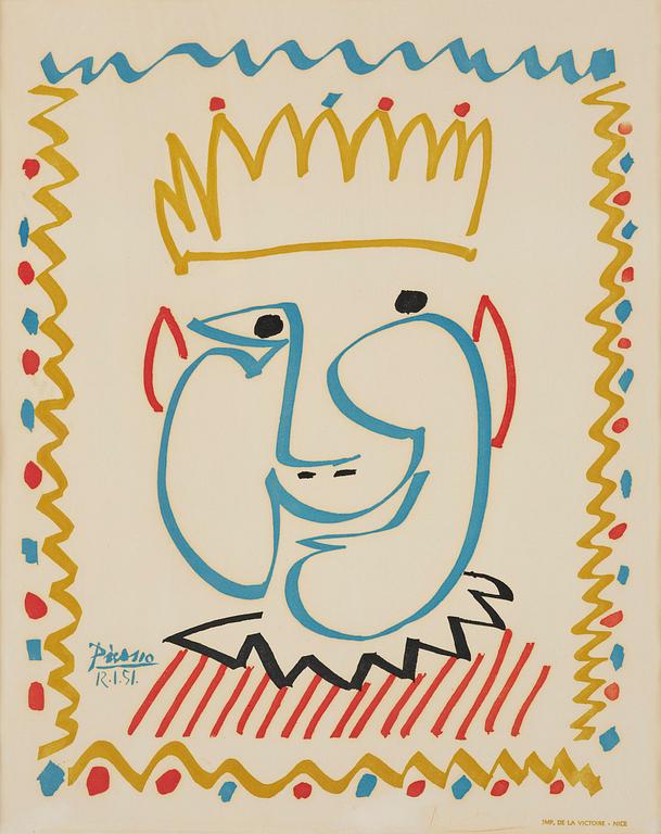 Pablo Picasso, "Tête de roi (Carnaval de Nice)".