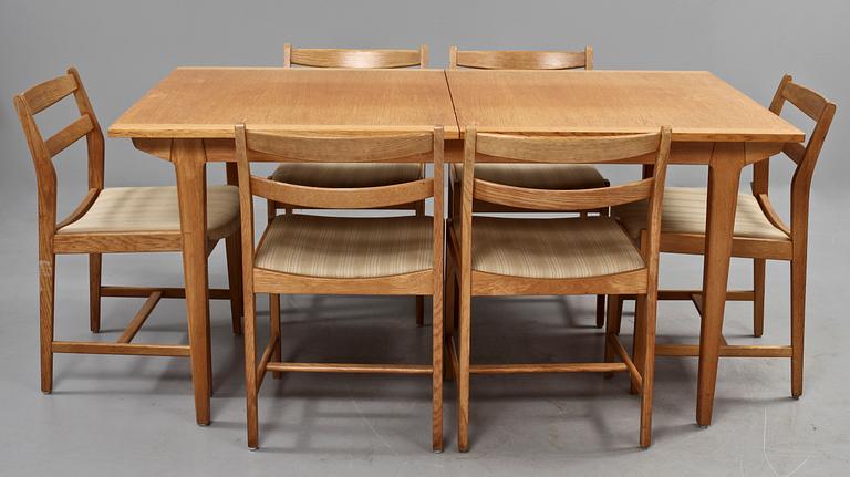 MATGRUPP, 7 delar, "Ulvö", Erik Wørts för Ikea , 1960-tal.