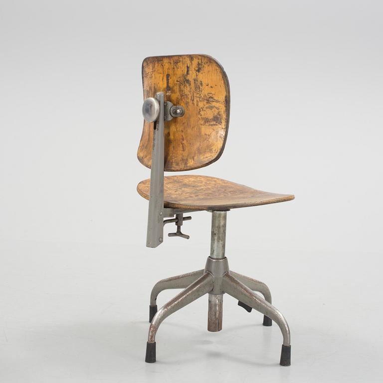 ARBETSSTOL, industri, Lindqvist kontorsmöbler, 1900-tal mitt.