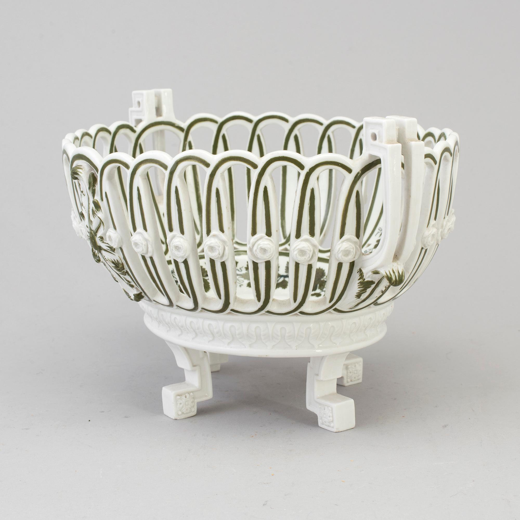 SKÅL, Porslin, Meissen, Tyskland, 1800-talets första hälft.