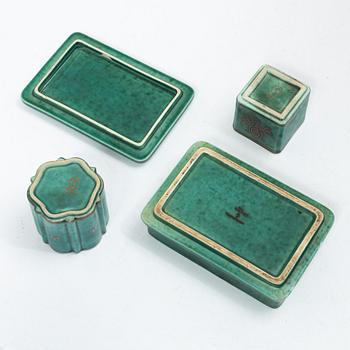Wilhelm Kåge, “Argenta”, 6 pieces, Gustavsberg.
