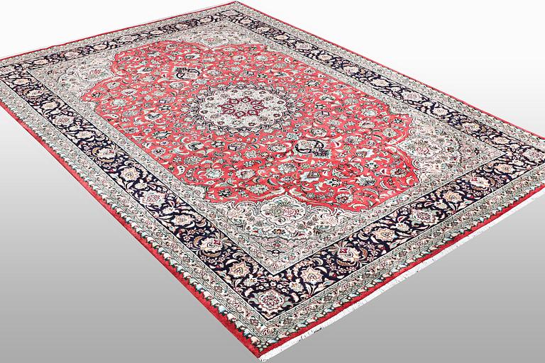 Matta, Täbriz, part silk, 60 Raj, ca 288 x 200 cm.