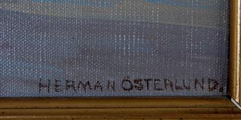 ÖSTERLUND, HERMAN, olja på duk, sign.