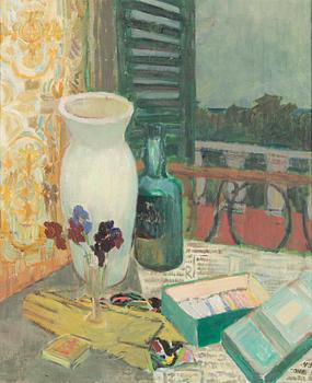 Tove Jansson, Still-life with a white vase.